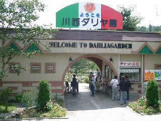 川西ダリヤ園　入り口